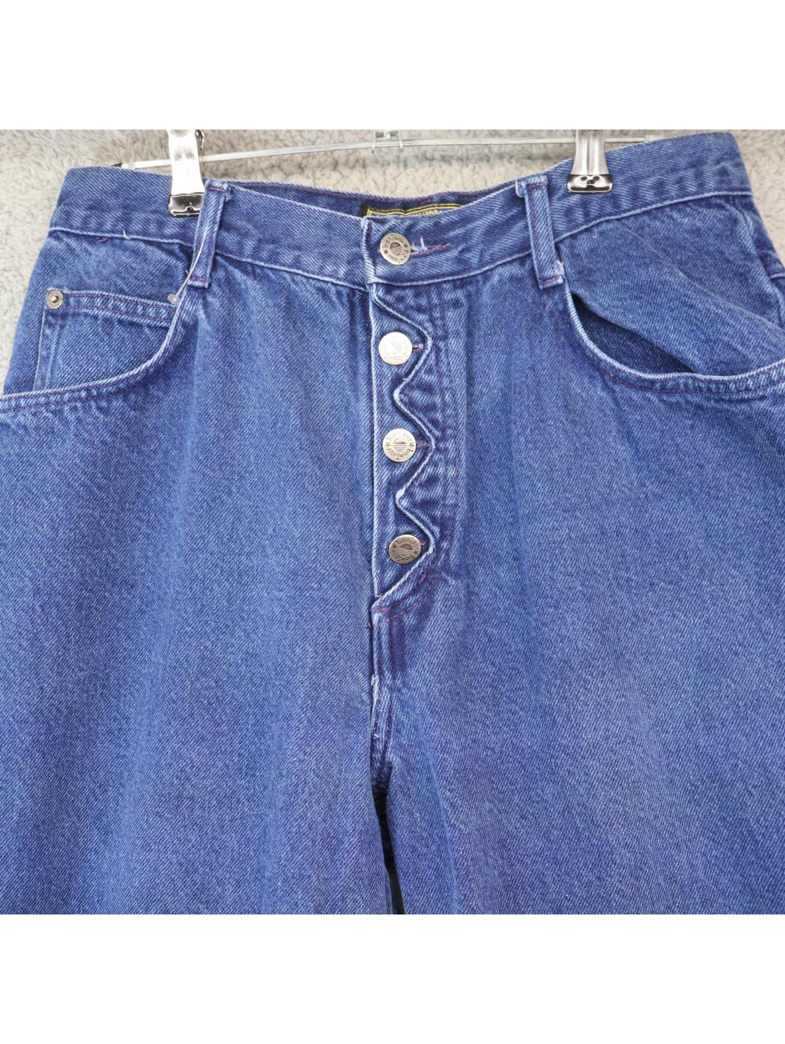 Vintage Women 15/16 Bonjour Jeans Button Front High Waist